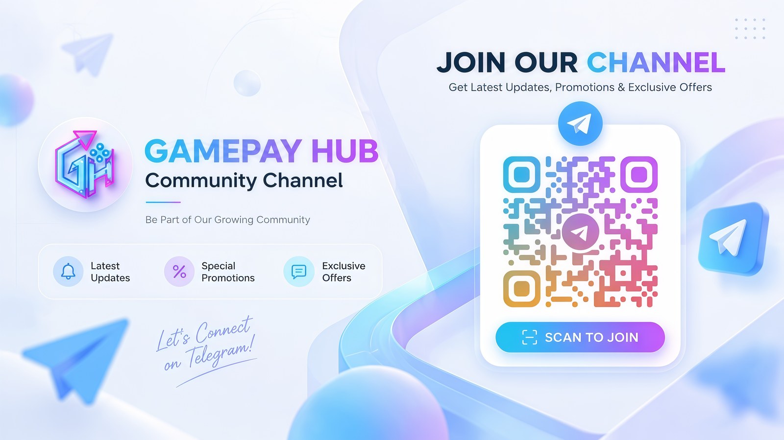 Join the Gamepay Hub Telegram channel